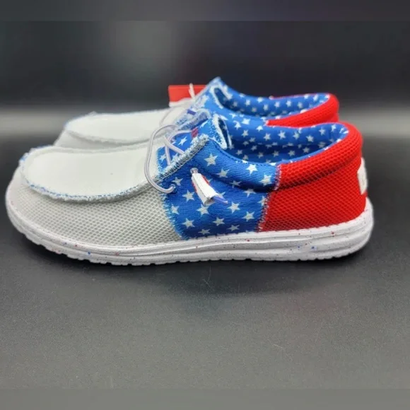 Hey Dude Shoes Hey Dude Wally Sox Tri Mens America Flag Usa